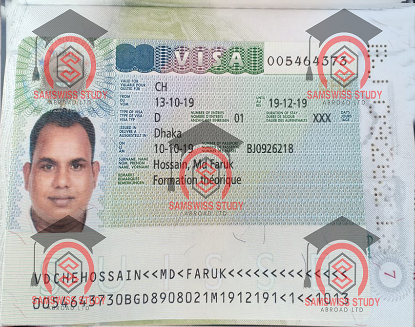 Visa SamSwiss study abroad