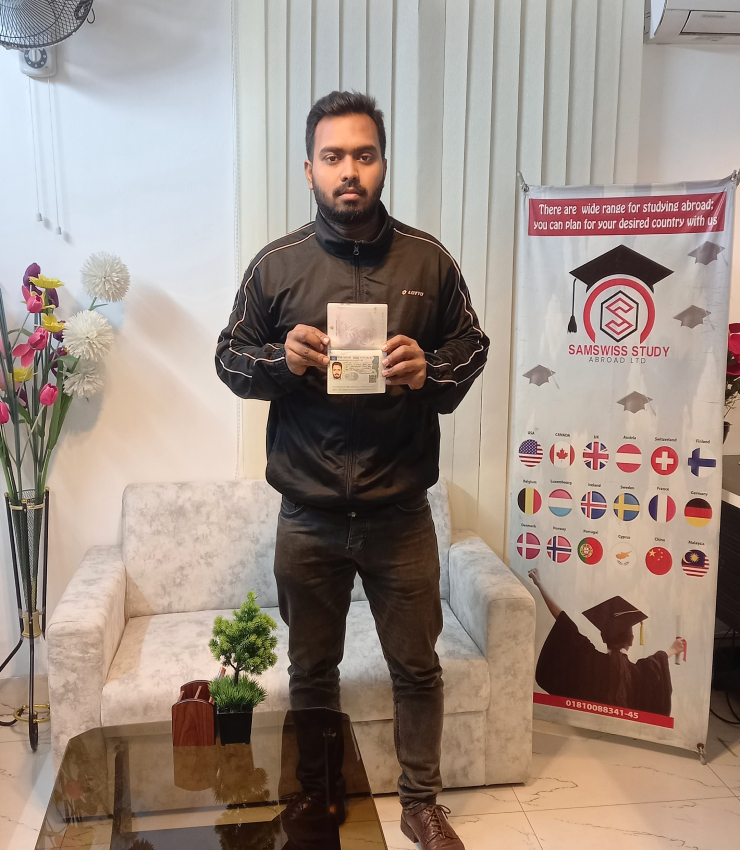Ashad Visa Approved SamSwiss Study