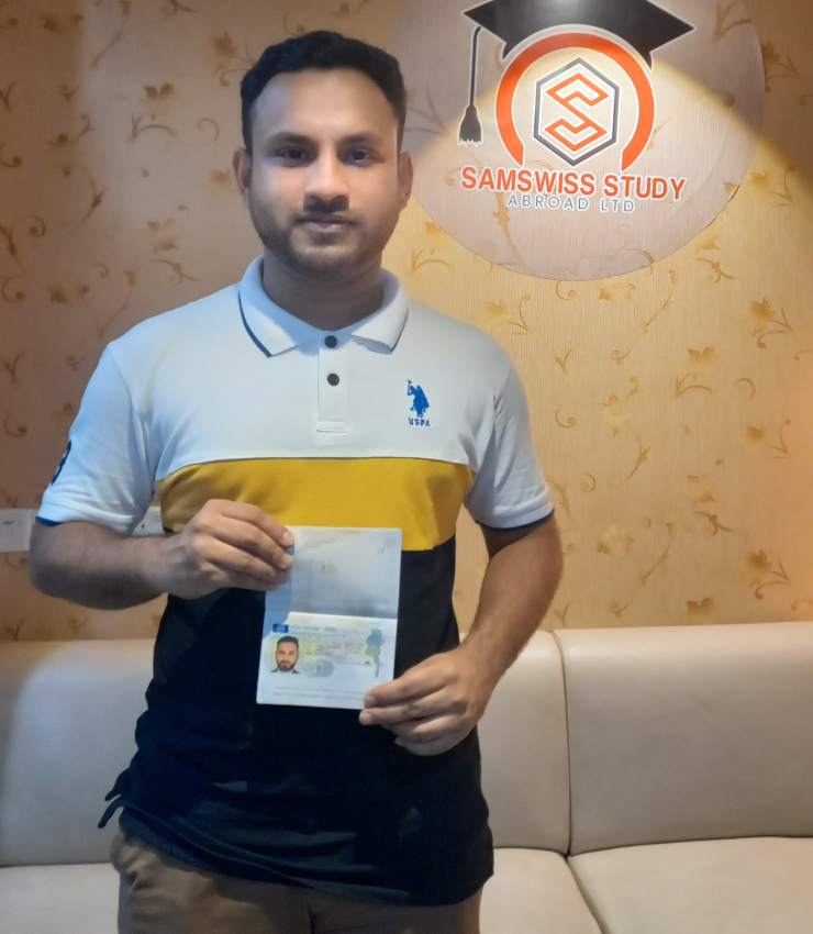 Asif Visa Success SamSwiss Study